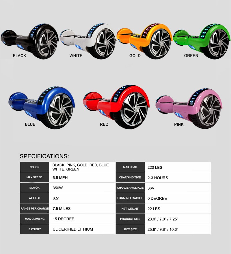 MAIN_Hoverboard13 Xe điều khiển bằng chân thông số kỹ thuật