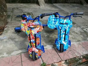 xe diẹn 3 banh drift scooter