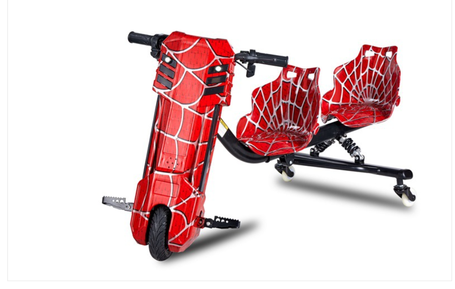 xe-điện-3-bánh-drift-2-chỗ-ngồi vân nhện đỏ
