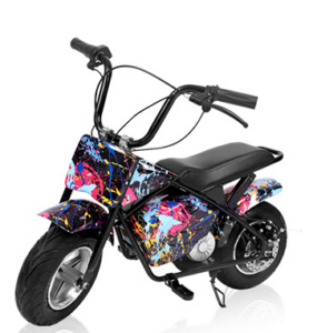 xe máy điện mini ngồi lái 24v 350w 2 bình acquy 8 ah xe cho bé xe máy scooter moto mini mau cam