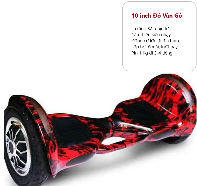 xe dien can bang 10 inch lop hoi banh la rang sat mau van do red hoverboard 10 inch
