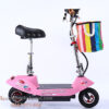 xe dap dien mini banh 10 inch hong