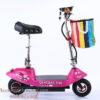 xe dap dien mini banh 10 inch mau tim