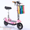 xe dien mini banh lon 10 inch mau hong