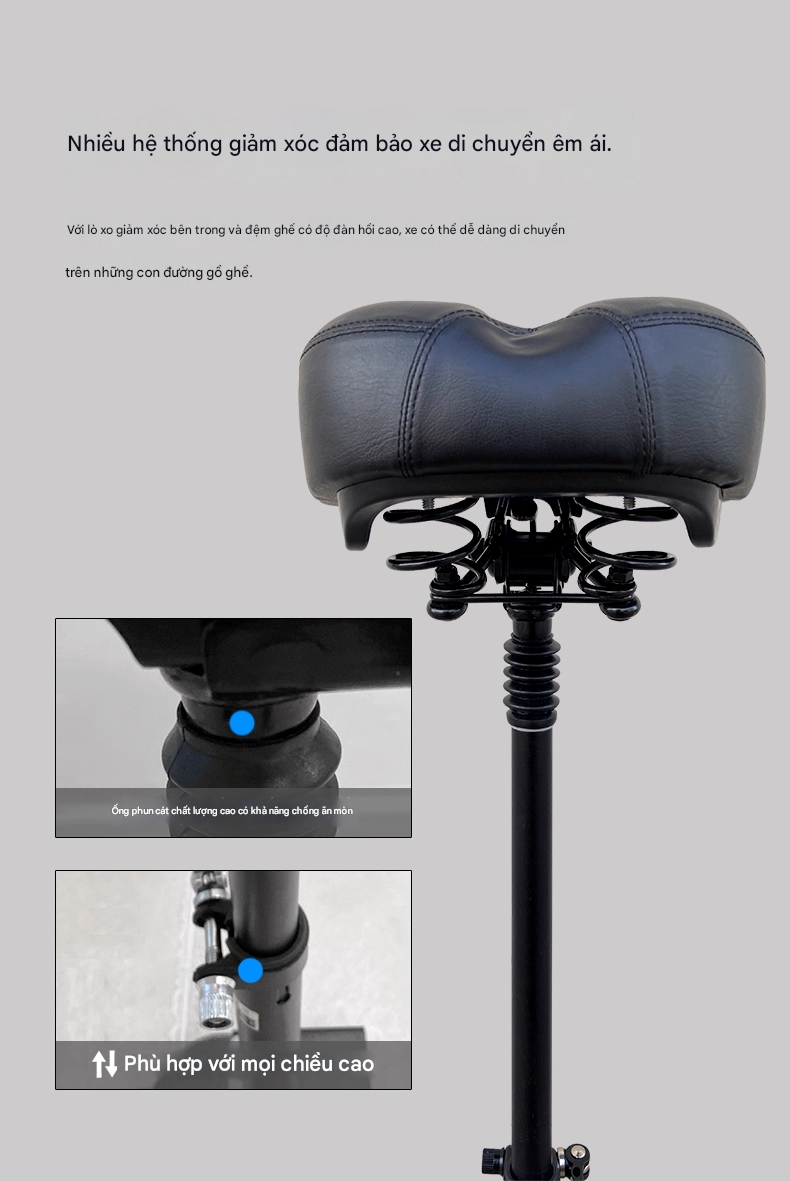 ghế ngồi scooter giảm sóc