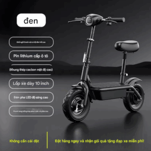 màu đen cực đẹp xe điện mini gấp gọn bỏ cốp